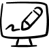 desktop-action-monitor-edit--Streamline-Freehand